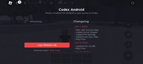 CodeX Executor 2.639 New Update 2